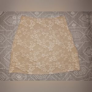 Beige summer skirt
